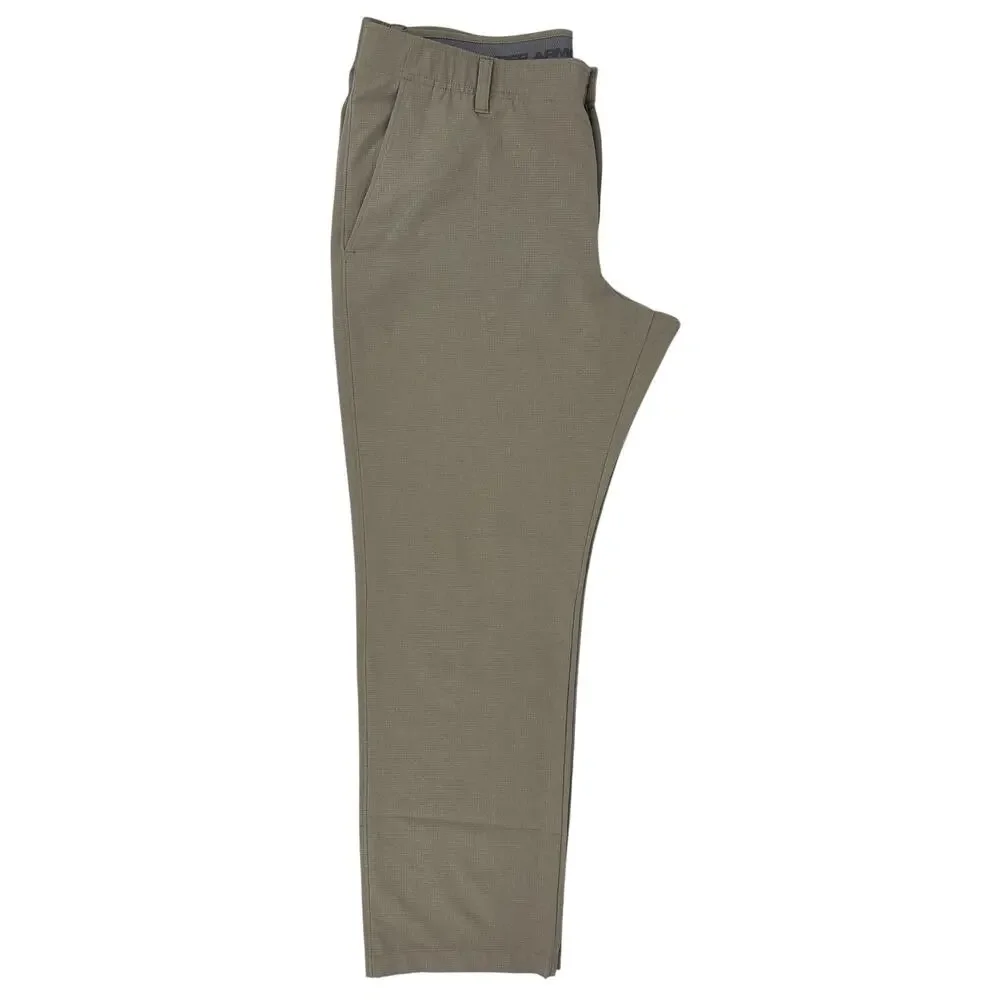 Under Armour Men's Pants 38x29‎ Beige Performance Stretch Waist Golf Casual EUC